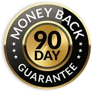 90 day money back guarantee badge for The Wealth Signal program risk free purchase